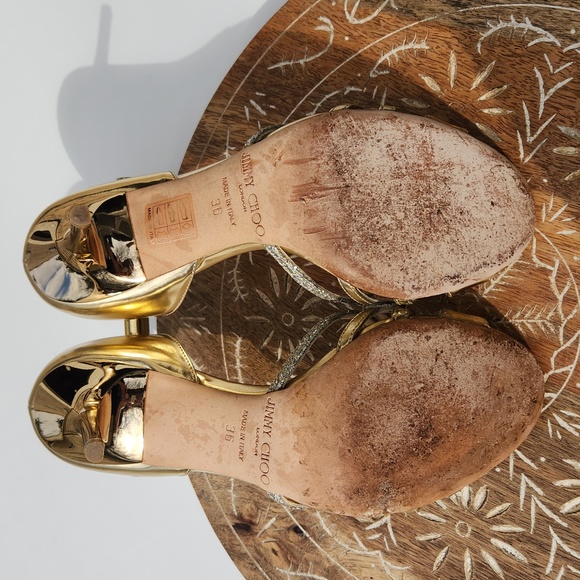 Jimmy Choo Metallic Gold & Silver High Heels - size 36 EU - Picture 12 of 15